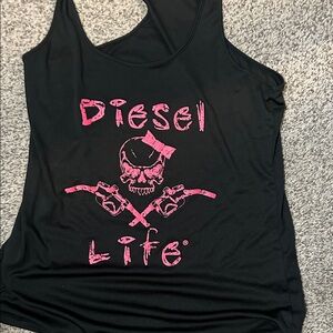 Diesel Women's Black Tank Top